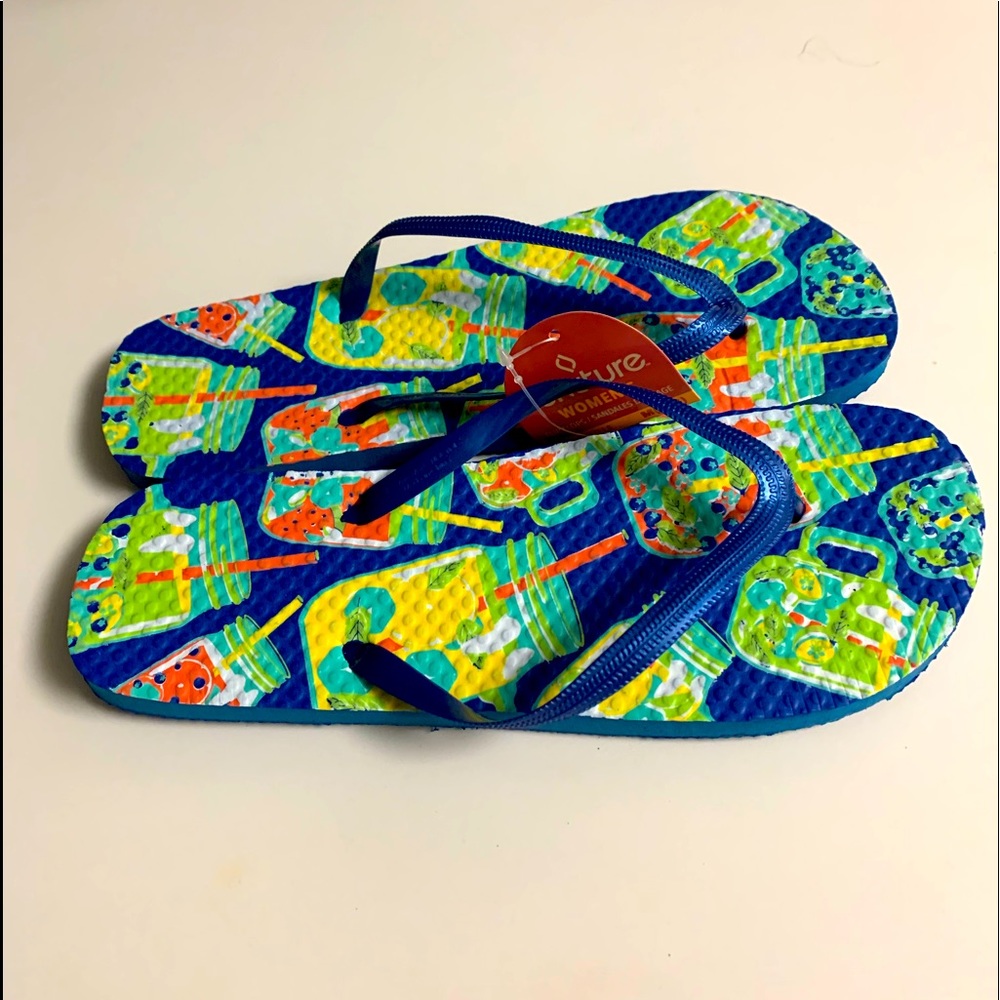 Womens flip flops sz 7, 8. Summer fun is right around the corner. - Picture 4 of 4